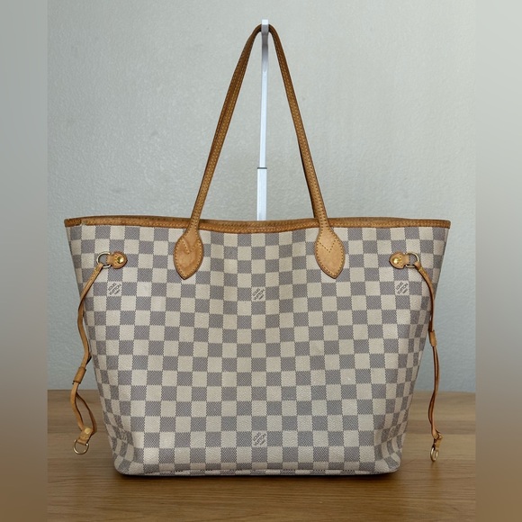 Louis Vuitton Neverfull MM tote bag in Damier Azur - Picture 3 of 15